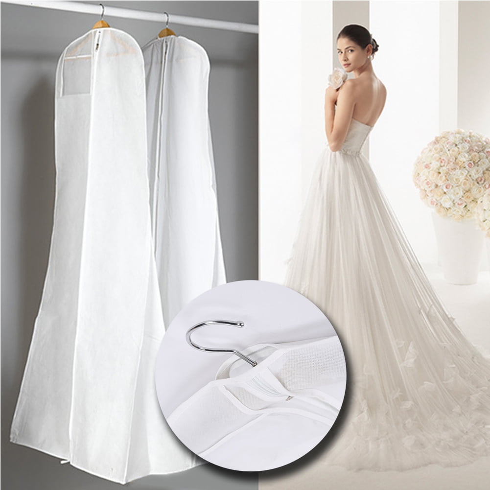 10 White Breathable Bridal Wedding Gown Dress Straight Garment Bag 