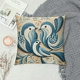 thumbnail image 2 of JEUXUS Short Plush Pillowcase (Universal 1) Bird Wall Art Love Birds Abstract Pictures High-Quality White, 2 of 5