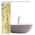 thumbnail image 3 of MYPOP Thailand Native Brilliant Yellow Flowers Shower Curtain, Cassia Fistula Golden Shower Tree Seeds Yellow Flower Fabric Bathroom Shower Curtain Set with Hooks, 66 X 72 Inches, 3 of 3
