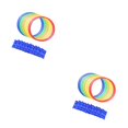 thumbnail image 1 of Vogacara 10Pc Kindergarten Teaching Aid Sport Hopscotch Game Fun Ring Jumping Type1 NO1, 1 of 1