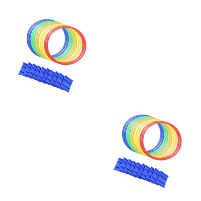 Vogacara 10Pc Kindergarten Teaching Aid Sport Hopscotch Game Fun Ring Jumping Type1 NO1
