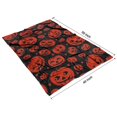 thumbnail image 4 of Halloween Red Pumpkins Pattern Blanket,Comfortable Soft Lamb Wool Throw Blanket,All Season,Warm Lightweight Blankets for Sofa Bed Couch Living Room Chair,40"x50", 4 of 4