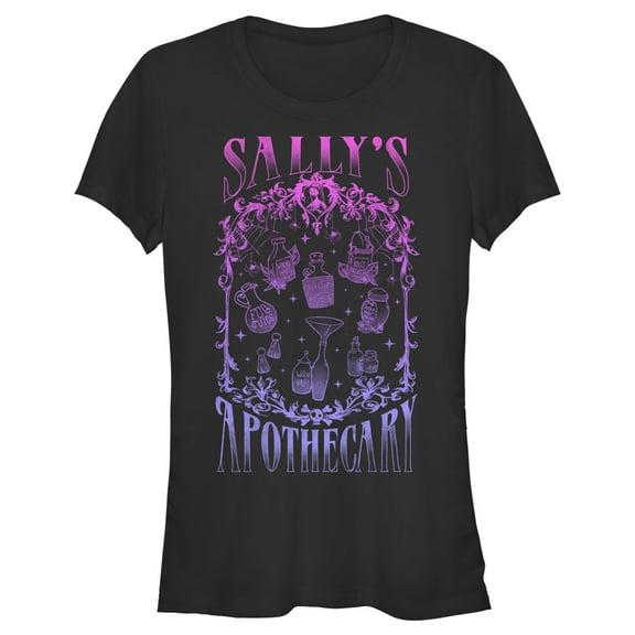 Junior's The Nightmare Before Christmas Sally's Apothecary Graphic Tee Black 2X Large