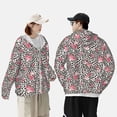 thumbnail image 4 of Balery Rose Mix Leopard 3 Sudadera ligera de manga larga con capucha y protección solar UPF 50+ para hombre y mujer, ideal para pesca y running-Small, 4 of 7