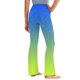 thumbnail image 5 of Odeerbi 2-13 Años Niñas Pierna Ancha Pantalones Yoga Gradiente Workout Danza Deportes Atlético Pantalones Elasticidad Lindo Alta Cintura Pantalones Pierna Recta, 5 of 9