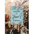 thumbnail image 3 of Darling Souvenir MADE WITH LOVE PersonalizedWelcomeSignFor Baptism,FlowerParty Supplies Great For Your Celebrations- 18x 12, 3 of 5