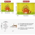 thumbnail image 3 of FREEAMG Orange Cat with Flowers 1000 Piece Jigsaw Puzzle, Wall Artwork Puzzle Games for Adults Teens 29.5" L X 19.7" W, 3 of 7