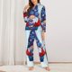 thumbnail image 2 of Balery Cute Gnomes in USA1 Conjunto de Pijama con Estampado para Mujer, Conjunto de Dos Piezas con Manga Larga, Ropa de Dormir Suave con Bolsillos, Pijamas Cómodos-X-Large, 2 of 7