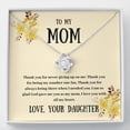 thumbnail image 3 of To My Mom - Thank You - Love Knot Necklace, Gift from Daughter, 3 of 8
