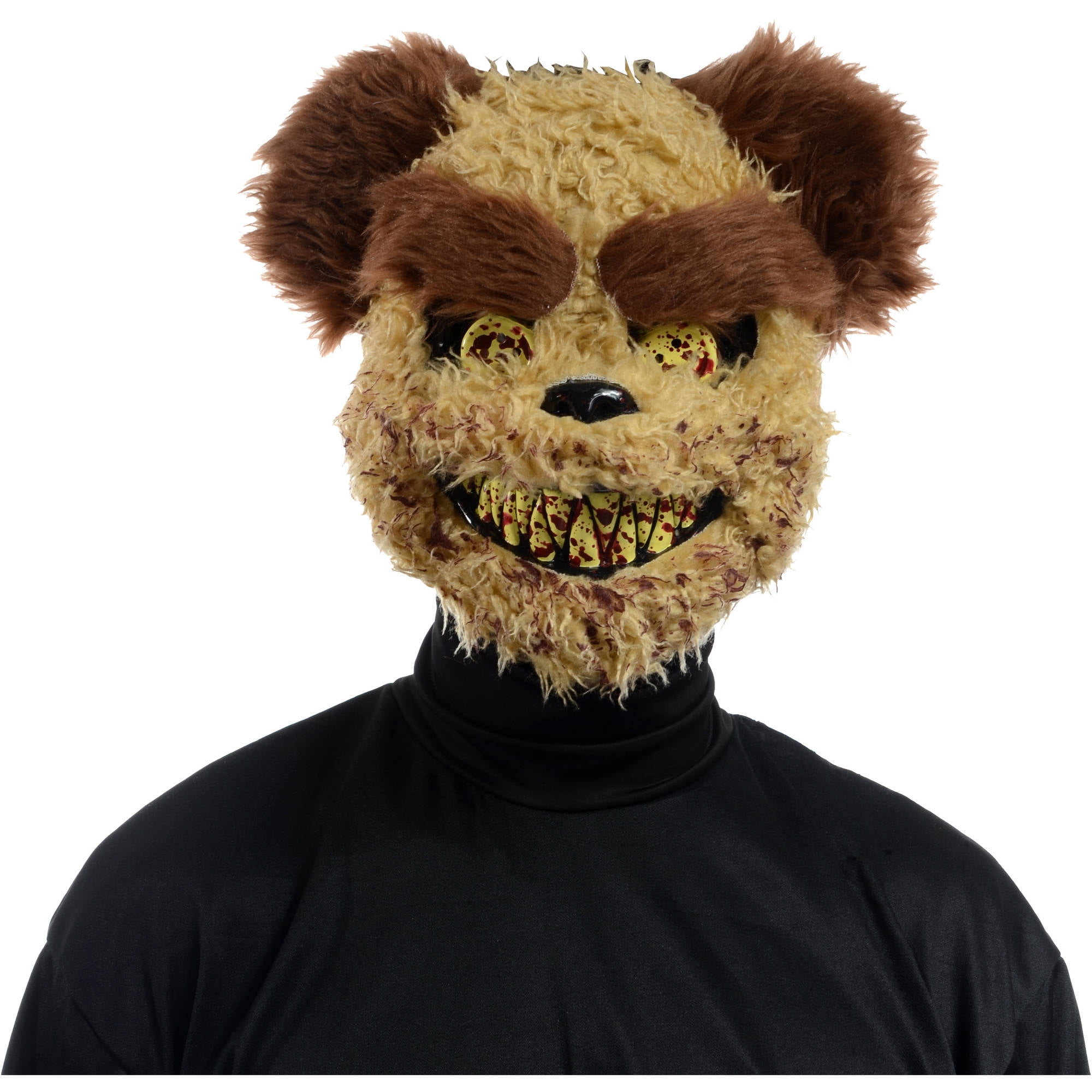 Adults Scary Bloody Brown Bear Halloween Fancy Dress Overhead Mask 