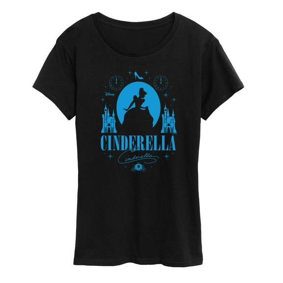 Disney Princess - Cinderella Silhouette - Women's Short Sleeve Graphic T-Shirt