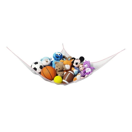 Jungle Basket - Whitmor Jumbo Toy Hammock Net Organize Stuffed Animals And Kids Bath Toys