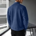thumbnail image 4 of Kukoosong Men's Lapel Collar Suede Jacket, Long Sleeve Full Zip Lightweight Casual Bomber Coat with Side Pockets, Fall Winter Solid Color Slim Fit Business Daily Outerwear, 4 of 7