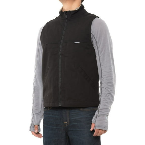 Wolverine Sherpa Collar Canvas Vest Men Black