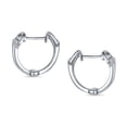 thumbnail image 2 of Bling Jewelry Womens Hoop Huggie Earrings Sterling Silver Horse Bit Western Jewelry Gift, 2 of 4