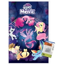 Hasbro My Little Pony Movie - Underwater Wall Poster with Push Pins, 14.725" x 22.375"