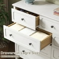 thumbnail image 5 of YouTrend 9-Drawer Dressers for Bedroom,55.1"Width Modern Chest of Drawer with Metal Handlesfor Living Room,Hallway,Entryway,White, 5 of 10