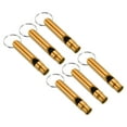 thumbnail image 1 of Unique Bargains Survie Sifflet, 6 Pack Fort Sifflet de Sécurité Sonore pour la Randonnée, Or, 1 of 6