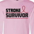 thumbnail image 4 of Inktastic Stroke Survivor Red Ribbon Awareness Long Sleeve T-Shirt, 4 of 5