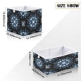 thumbnail image 2 of Foldable Fabric Storage Bin Home Cubes Clothing Organizer Bins Large Collapsible Box Basket for Home Organizer Explosion Of Blue Ink, 2 of 7