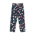 thumbnail image 4 of Goofa Cherry Blossoms Printed Soft Pajama Pants for Men, Wide Leg Comfy Casual Lounge Yoga Pants-X-Large, 4 of 9