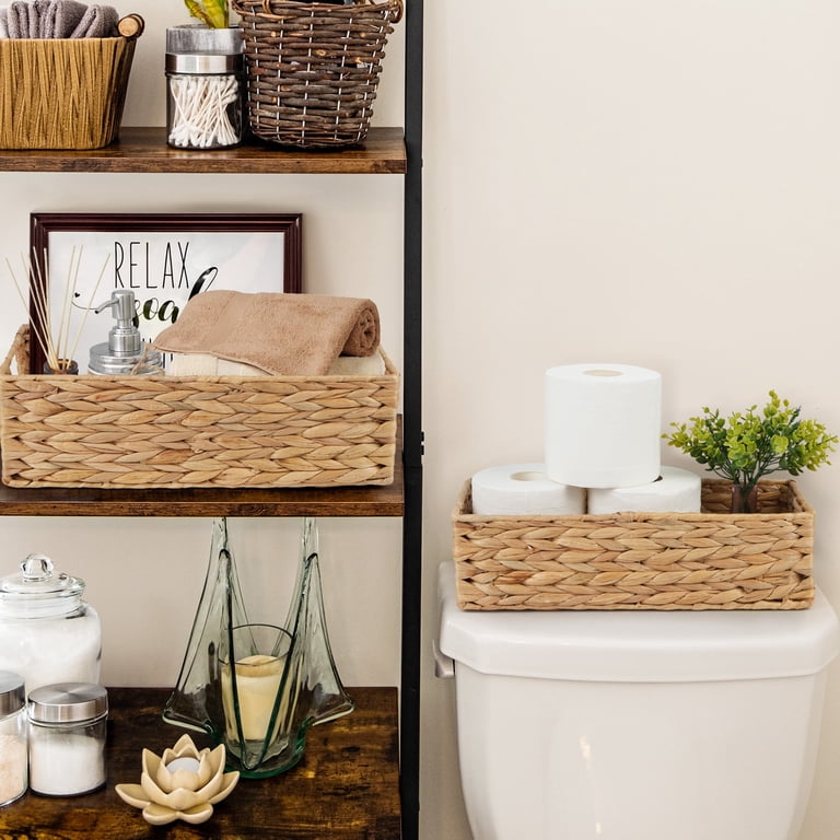 Water Hyacinth Storage Baskets, 2-Pack, Yellow photo 4