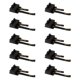 thumbnail image 2 of 10 terminales de conexión digital para modelismo ferroviario en escala HO 1:87, accesorios Negro, 2 of 9