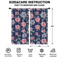 thumbnail image 2 of Blackout Kids Curtains,Pioneer Flower Floral Print Pattern Childrens Insulated Curtains Set Of 2,Bedroom Essentials,Toddler Room Decor 42"x84", 2 of 5