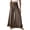 50# Coffee, variant on Womens Cotton Pants Casual Flared Leg Wide Leg Drawstring Ruffle Harem Palazzo Pants with Pockets Black L
