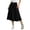 Black, variant on IFNWSV Girls Maxi Skirt Solid Color Elastic Waist Pull On Casual Long Uniform Skirts for Girls Red 7-8 Years