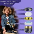 thumbnail image 4 of Body Powder Puff and Container, 3.15" Portable Dusting Powder Container with Soft Puff Loose Powder Case Box Jar with Lids for Home and Travel Use, 4 of 7