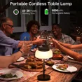 thumbnail image 5 of 12"2 Pack Mushroom Table Lamp, 3 Color Temperatures Touch Control, for Bedroom, 5 of 8