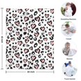 thumbnail image 4 of Pink and Black Of Leopard Print Blanket,Comfortable Soft Flannel Throw Blanket,All Season,Warm Lightweight Blankets for Sofa Bed Couch Living Room Chair,30"x40", 4 of 4
