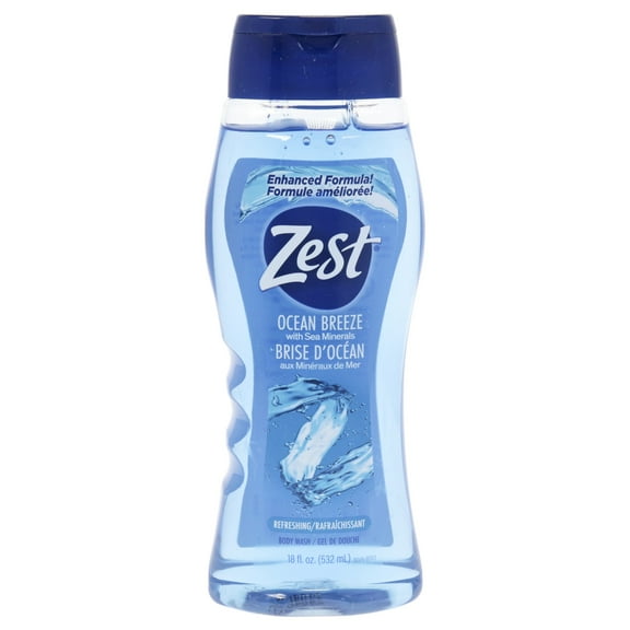 Zest Ocean Breeze with Sea Minerals Invigorating Body Wash, 18 fl oz