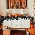 thumbnail image 5 of Moocorvic Black Artificial Maple Leaves Garland Halloween Decor Indoor, Fireplace, Party, 5 of 7