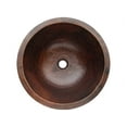 thumbnail image 2 of Eden Bath EB-C001AD Copper Drop Undermount Bowl Vessel Sink, Antique Dark, 2 of 2