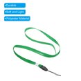 thumbnail image 4 of Uxcell 17" Neck Lanyards 0.4" Width Detachable Strap Lanyard for ID Badge Keys Green 10 Pack, 4 of 5