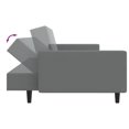 thumbnail image 5 of vidaXL 2-Seater Sofa Bed Light Grey Velvet, 5 of 5