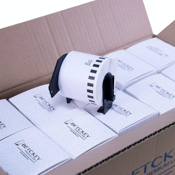 Compatible Continuous Label Replacement for Brother DK-2205 (2-3/7" x 100'), Use with Brother QL Label Printers [20 Rolls]