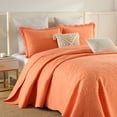 thumbnail image 3 of MarCielo  3 Piece Cotton Oversized Bedspread Quilt Set Tmonica Salmon - Oversized King, 3 of 8