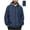 Navy, variant on Stamzod Packable Rain Jacket Mens Solid Color Long Sleeve Full-Zip Rain Coats with Hood Outdoor Travel Hiking Casual Windbreaker Jackets for Men Blue XXL
