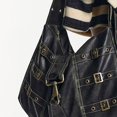 thumbnail image 3 of BLEEUS Women Bag Women Y2k Shoulder Bag Gothic Handbag Locomotive Leather Hobo Bag Shopping Purse Shoulder Bag, 3 of 10