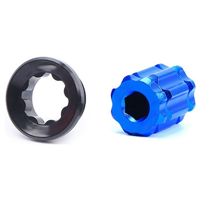 tredstone RISK Bottom Bracket Bolts Rustproof Chainwheel Cranks Cover Arm Practical Cycling Cups Lid Crankset Fixing Screw Black Crank Cover/ Tool 1Set