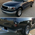 thumbnail image 2 of Spec-D Tuning Crystal Black SMD LED Headlights + Clear Rear Tail Lights Compatible with Ford F150 1997-2000, 2 of 7