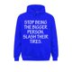 thumbnail image 3 of Deja de ser la persona más grande. Corta sus neumáticos. Sudaderas con capucha únicas para estudiantes de otoño. Ropa deportiva de fitness. Oferta de sudaderas 2021, 3 of 5
