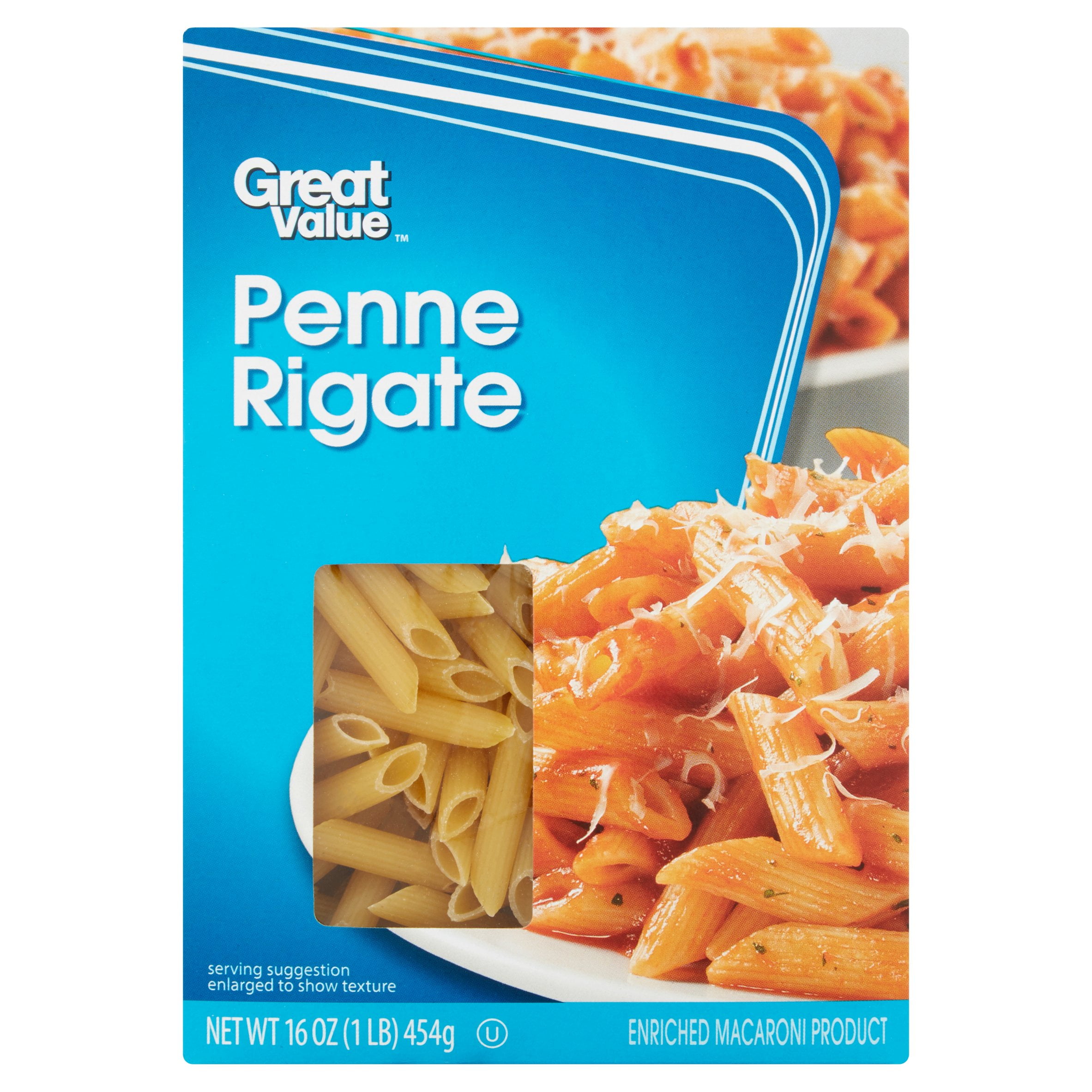 Great Value Penne Rigate, 16 oz