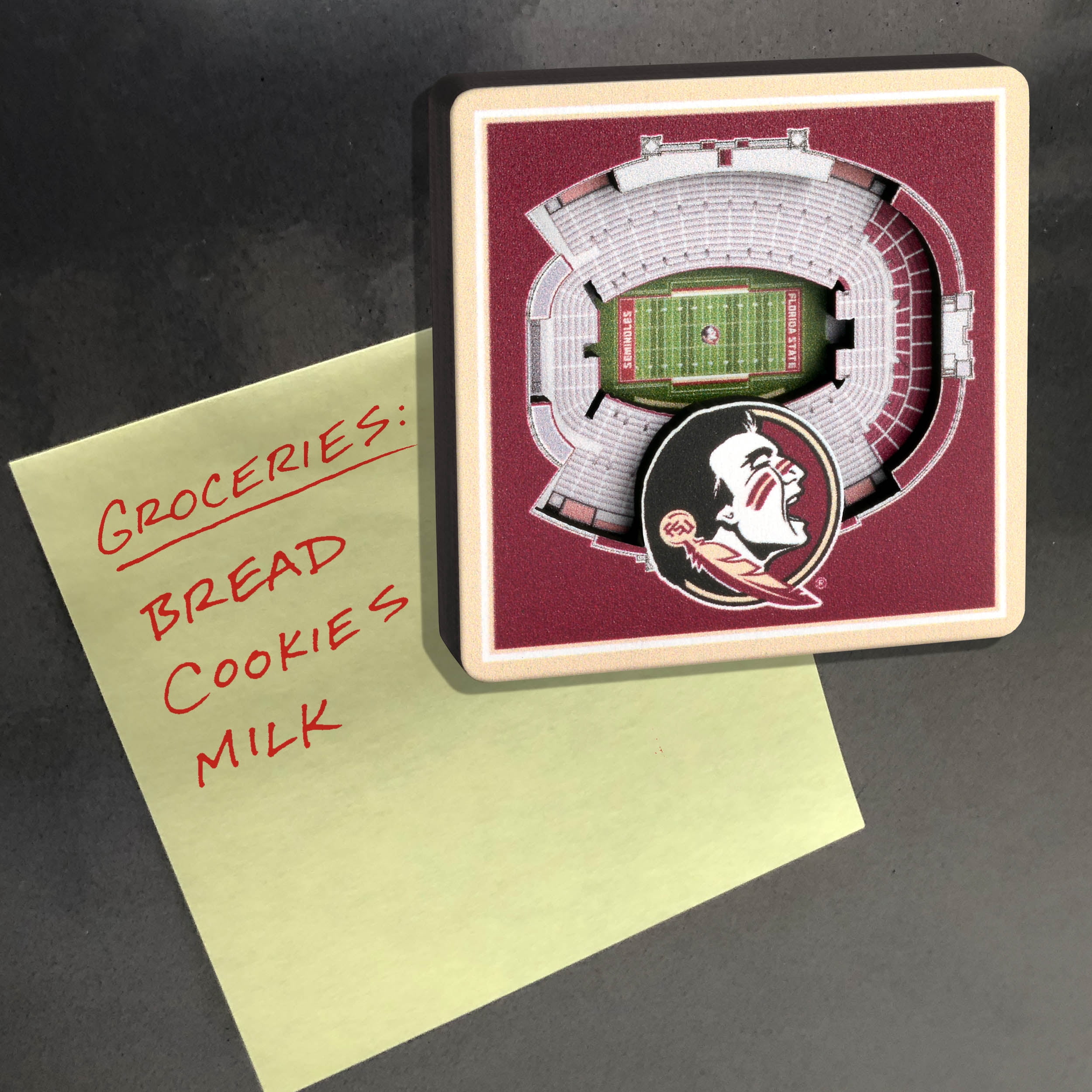 YouTheFan NCAA Florida State Seminoles 3D StadiumView Magnet