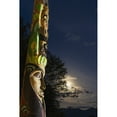 thumbnail image 2 of Posterazzi DPI12289657LARGE A Large Totem Pole Lit Up At Night in Sitka National Historic Park with The Moon & Clouds in The Background - Sitka Al Poster Print by Kevin Smith, 24 x 38 - Large, 2 of 4