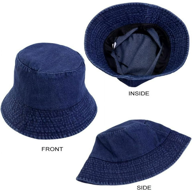 LinYooLi Denim Bucket Hat Fisherman Cap Packable Sun Hat for LinYooLi Denim Bucket Hat Fisherman Cap Packable Sun Hat for