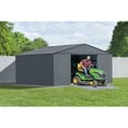 thumbnail image 3 of Arrow Classic 14 x 12 x 7 ft Charcoal Steel Storage Shed, 3 of 19